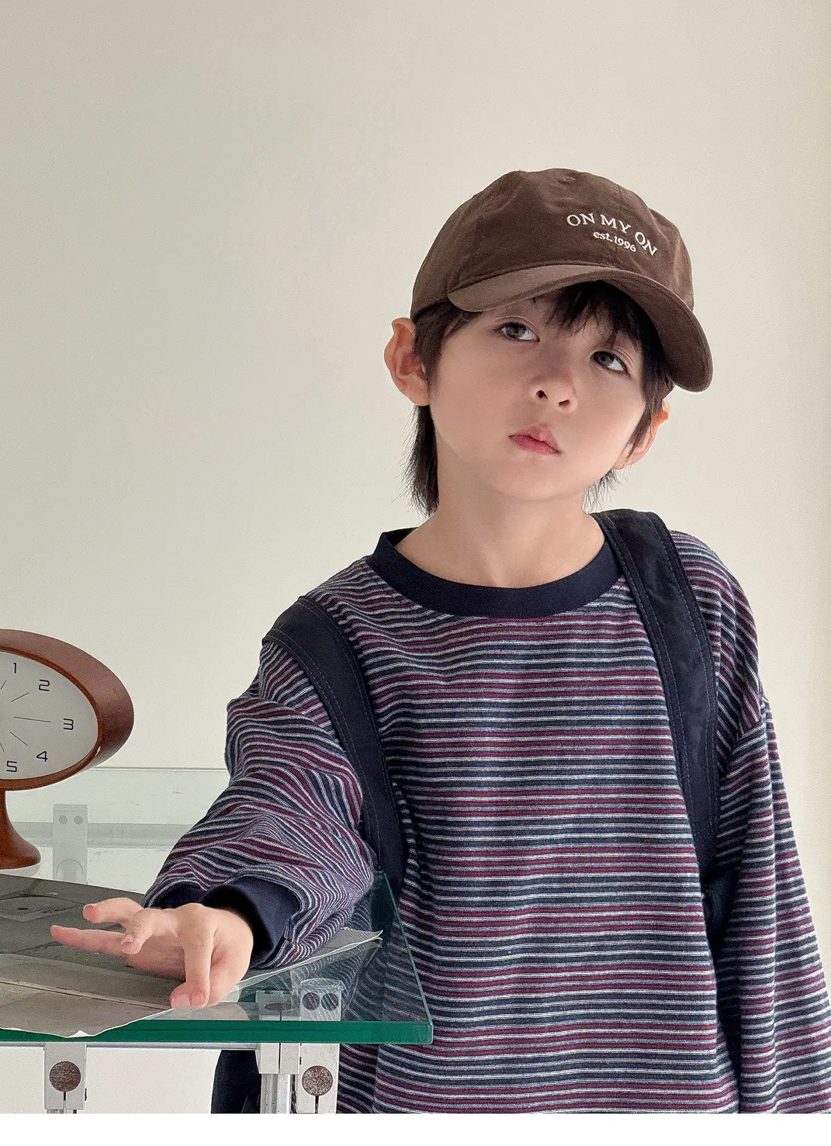 2025 New Kids Baseball Cap Beige Duckbill Sunshade — feature 2