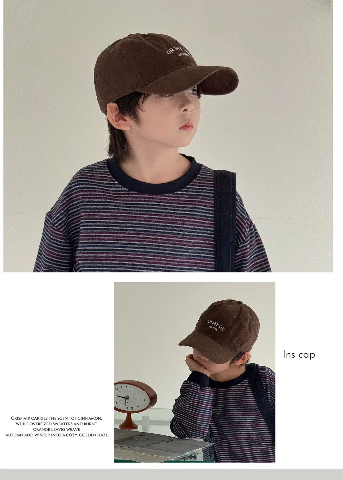 2025 New Kids Baseball Cap Beige Duckbill Sunshade — feature 4