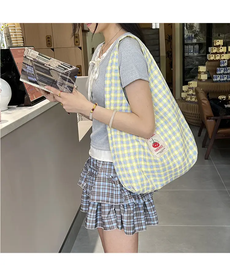 2025 Summer Cartoon Checkered Backpack Large Capacity — feature 5
