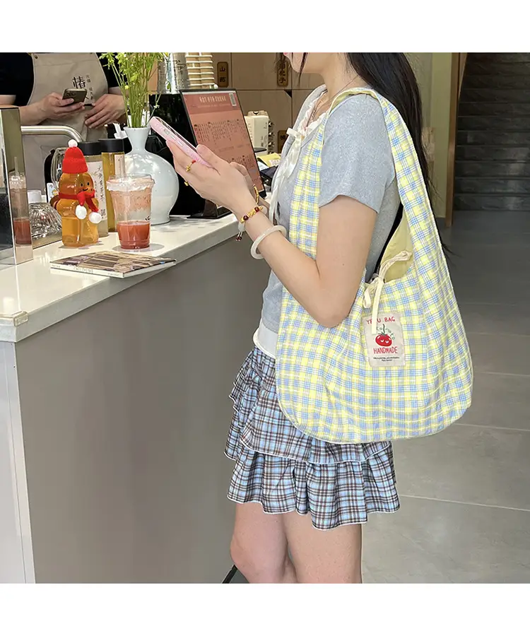 2025 Summer Cartoon Checkered Backpack Large Capacity — feature 6