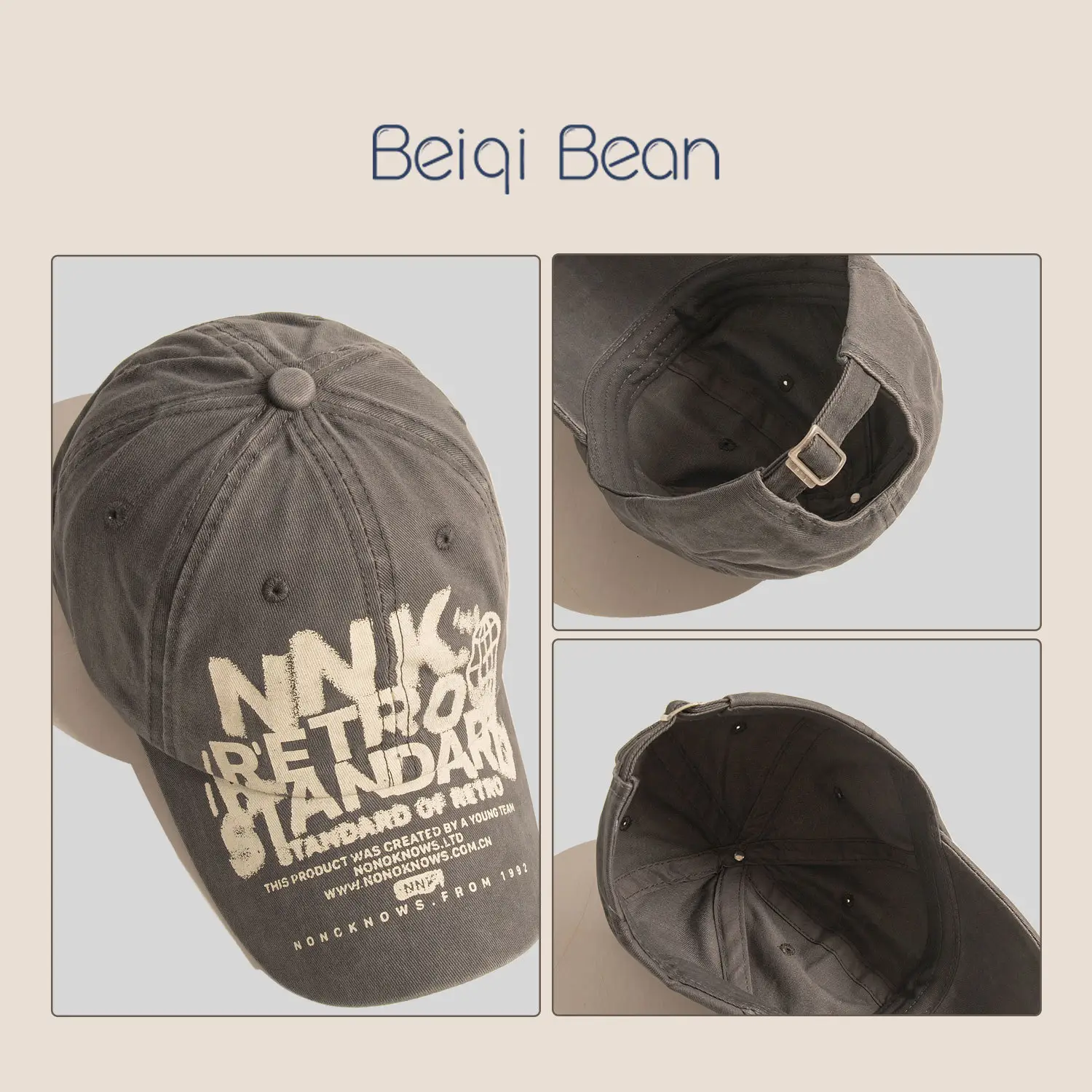 Beiqi Bean Letter Embroidered Baseball Cap Unisex - Image 7
