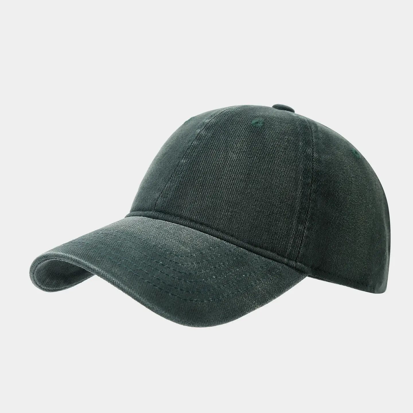 Men Baseball Cap Navy Washable Retro Solid - Image 10