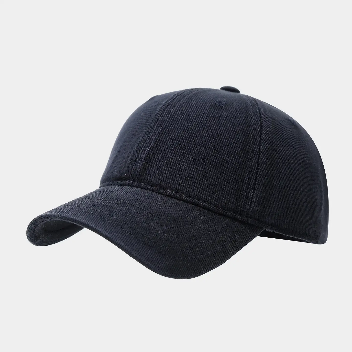 Men Baseball Cap Navy Washable Retro Solid - Image 9
