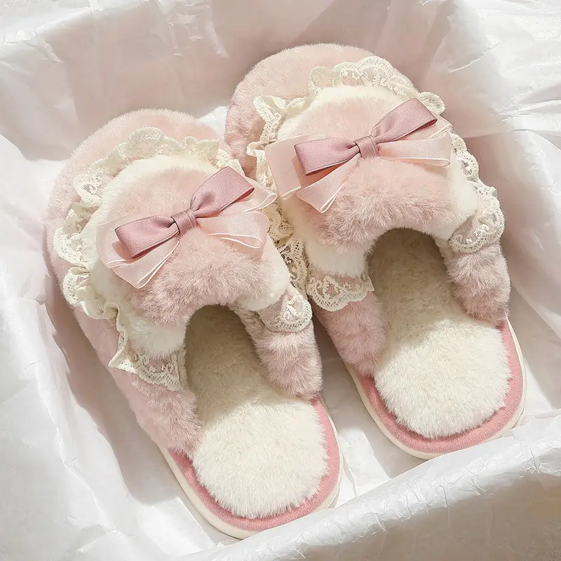 Cotton Slippers for Women Autumn and Winter 2024 New Indoor Home Non-Slip Thick-Soled Plush Confinement Slippers for Women Winter - Image 4