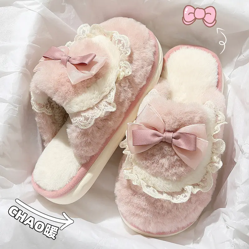 Cotton Slippers for Women Autumn and Winter 2024 New Indoor Home Non-Slip Thick-Soled Plush Confinement Slippers for Women Winter - Image 5