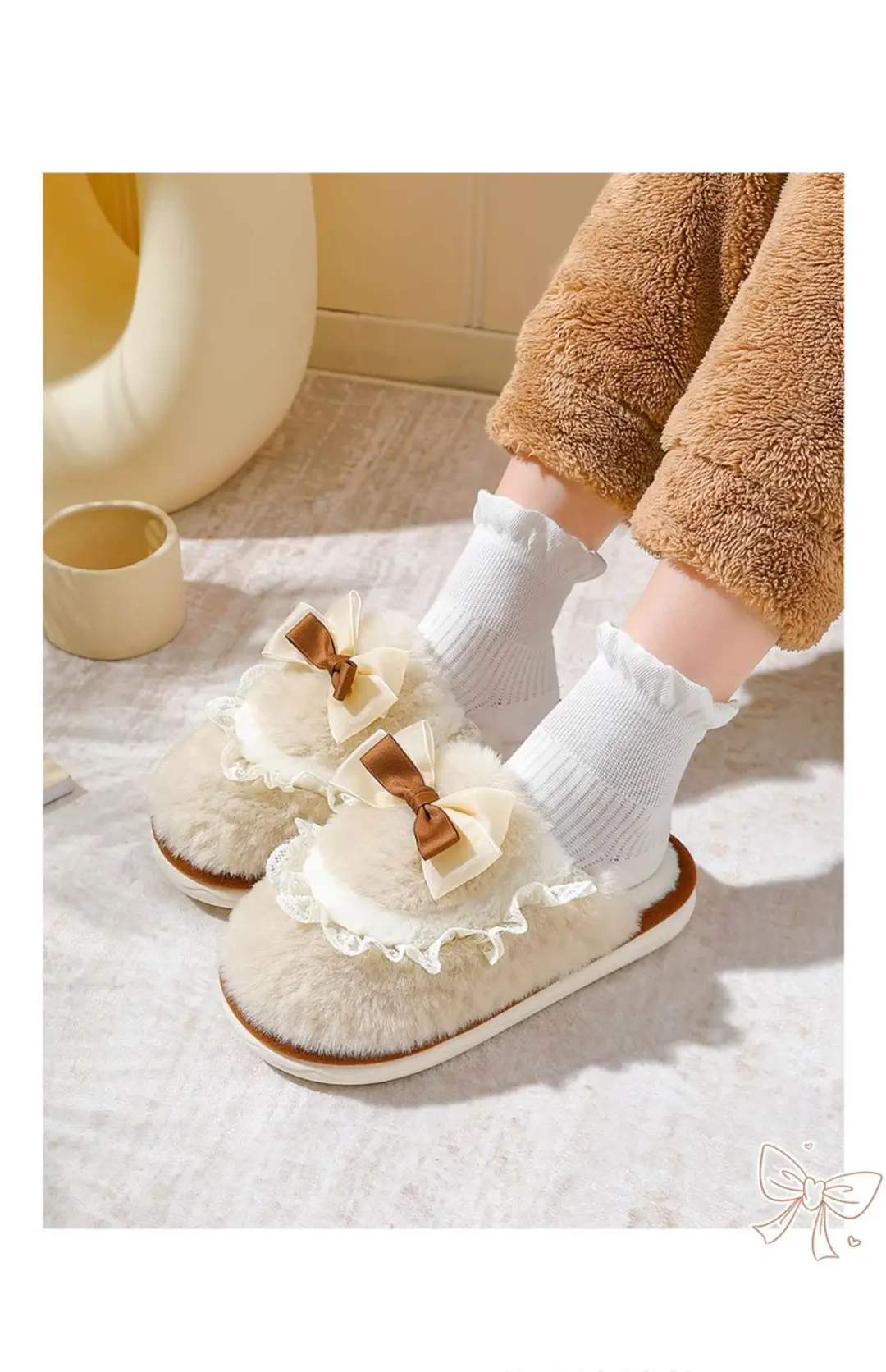 Cotton Slippers for Women Autumn and Winter 2024 New Indoor Home Non-Slip Thick-Soled Plush Confinement Slippers for Women Winter — feature 14