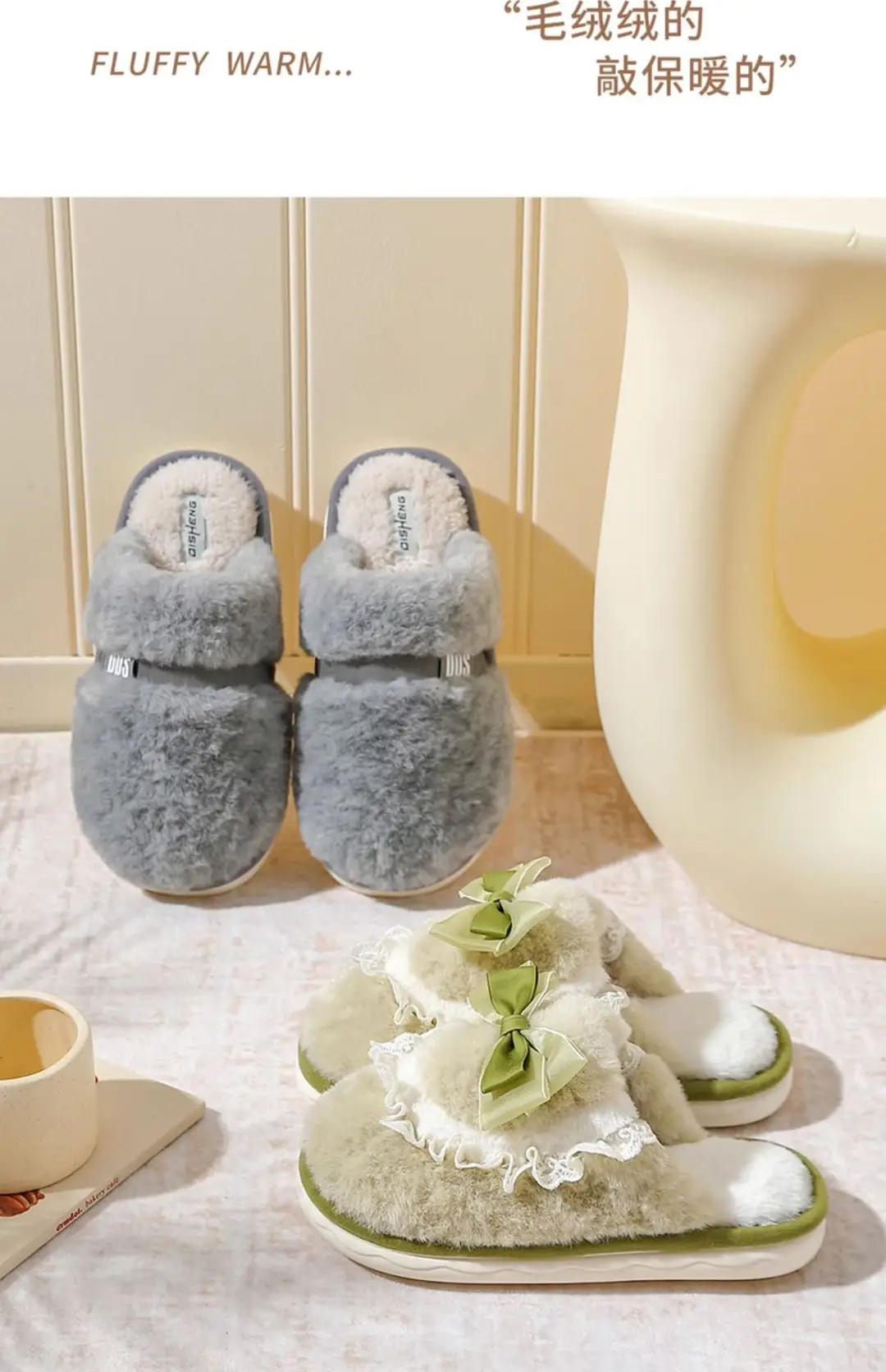 Cotton Slippers for Women Autumn and Winter 2024 New Indoor Home Non-Slip Thick-Soled Plush Confinement Slippers for Women Winter — feature 15