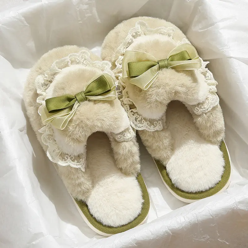 Cotton Slippers for Women Autumn and Winter 2024 New Indoor Home Non-Slip Thick-Soled Plush Confinement Slippers for Women Winter - Image 3