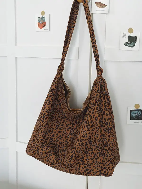 Leopard Print Tote Bag Women Retro Shoulder Bag 2026 - Image 7