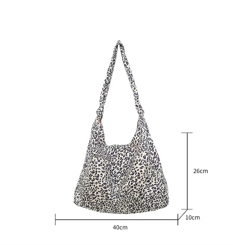 Leopard Print Tote Bag Women Retro Shoulder Bag 2026 — feature 3