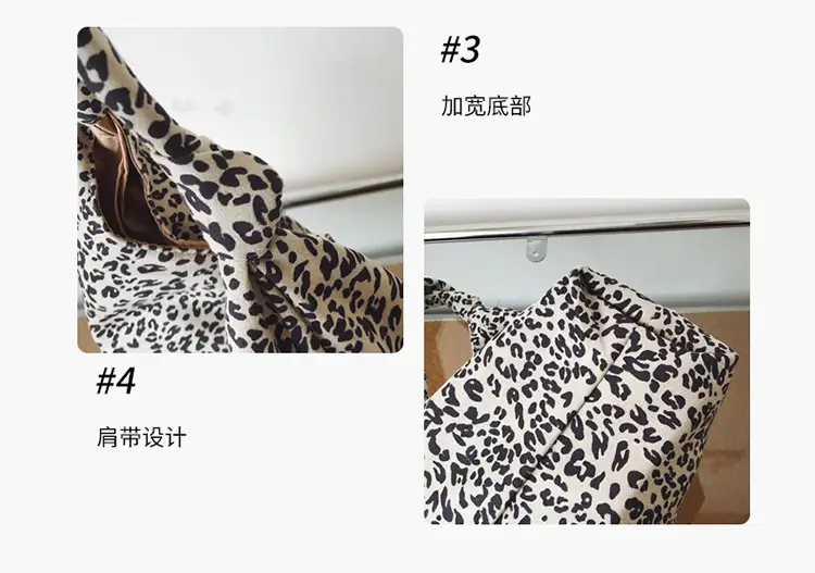 Leopard Print Tote Bag Women Retro Shoulder Bag 2026 — feature 5