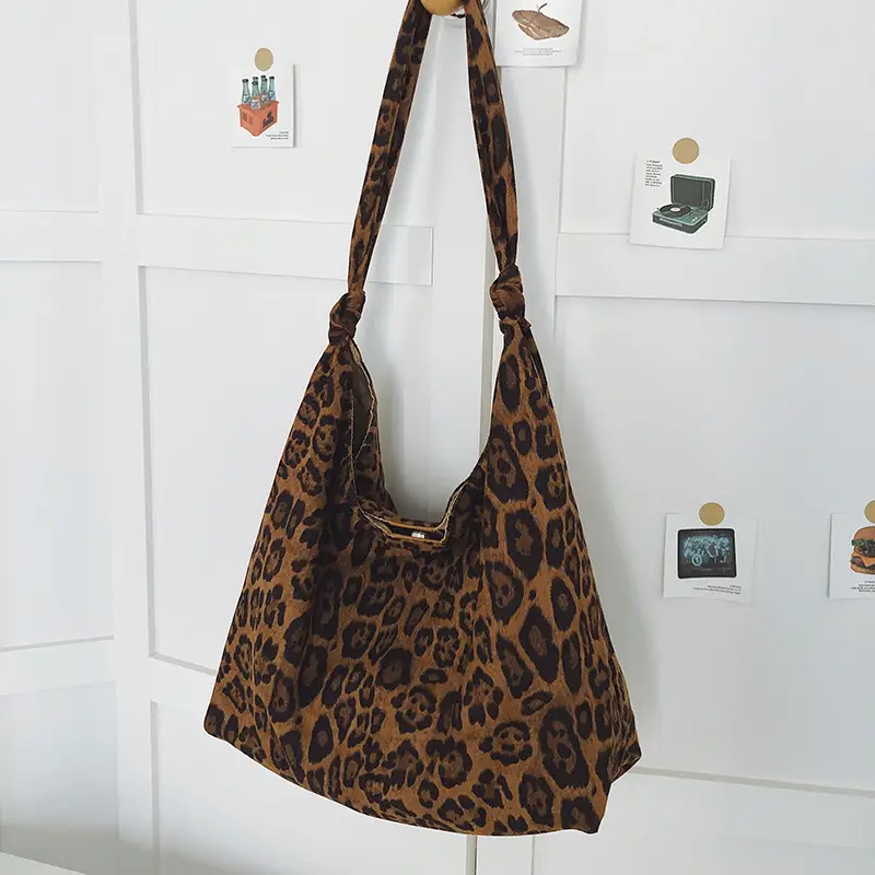 Leopard Print Tote Bag Women Retro Shoulder Bag 2026 - Image 2