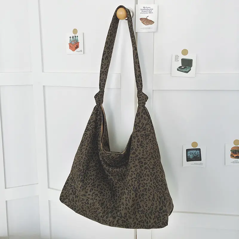 Leopard Print Tote Bag Women Retro Shoulder Bag 2026 - Image 3