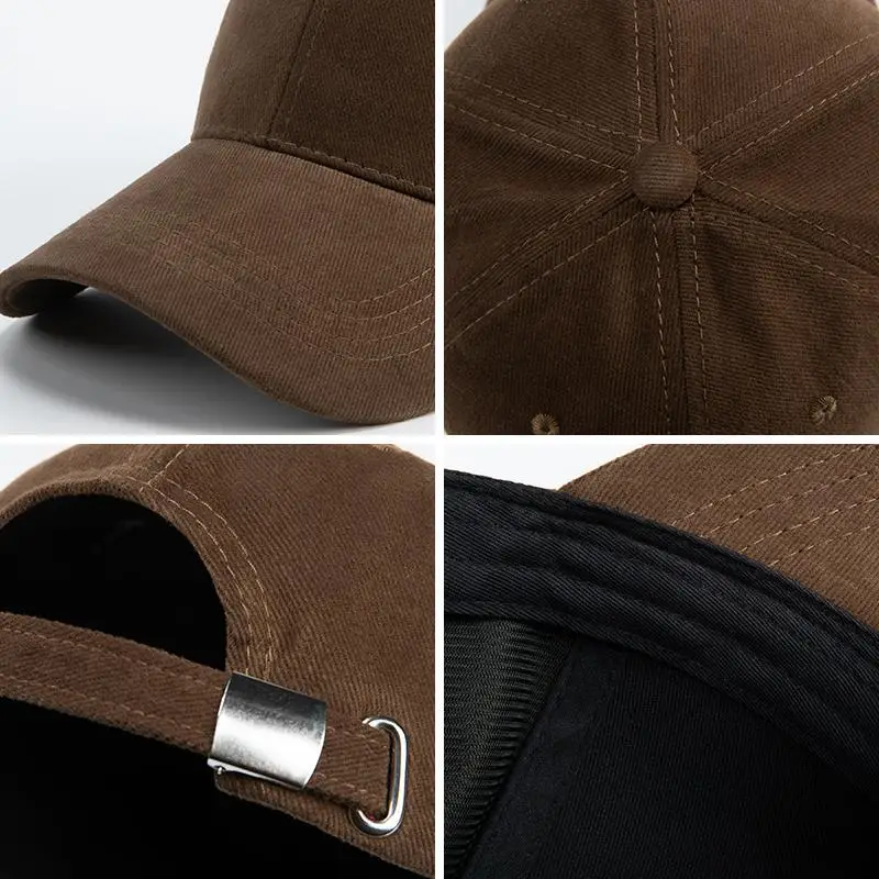 Black Pure Cotton Baseball Cap for Men Women - Image 10