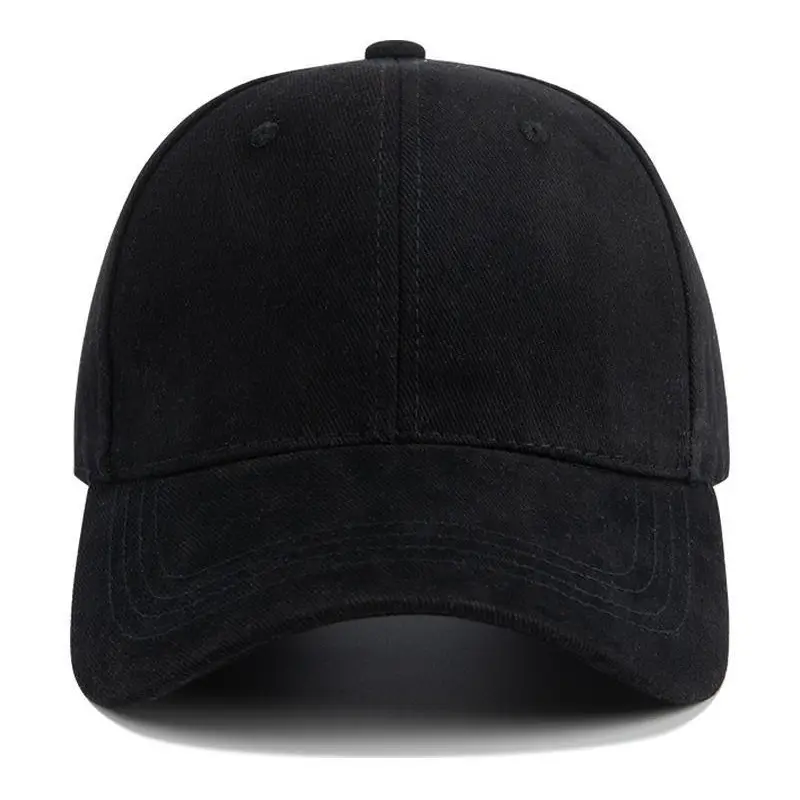 Black Pure Cotton Baseball Cap for Men Women - Image 11