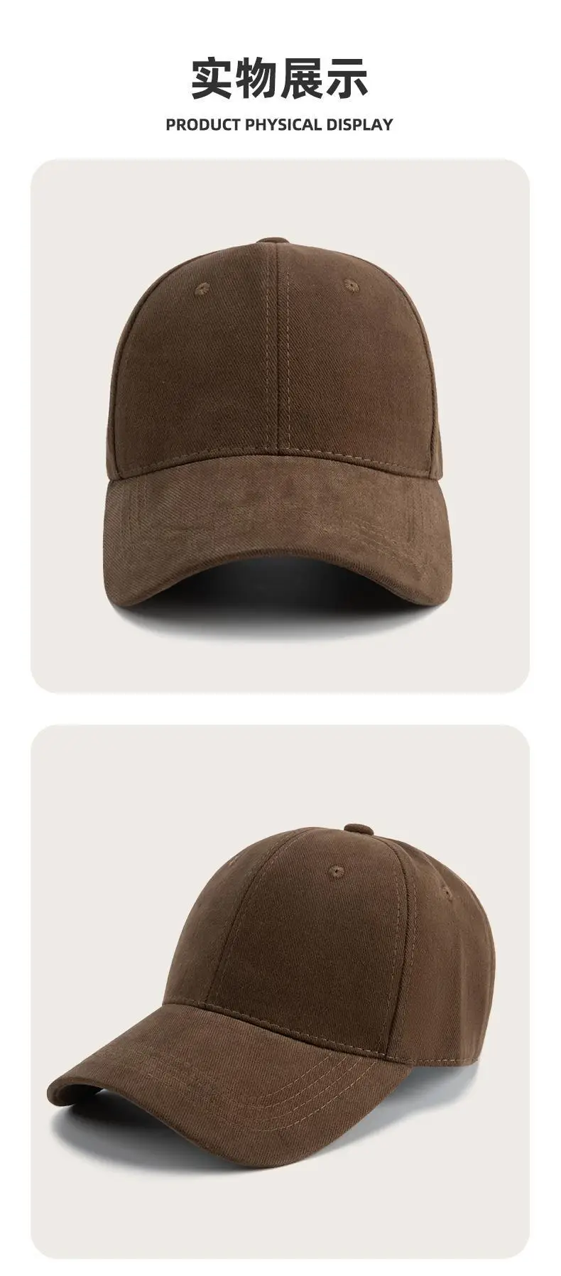Black Pure Cotton Baseball Cap for Men Women — feature 9