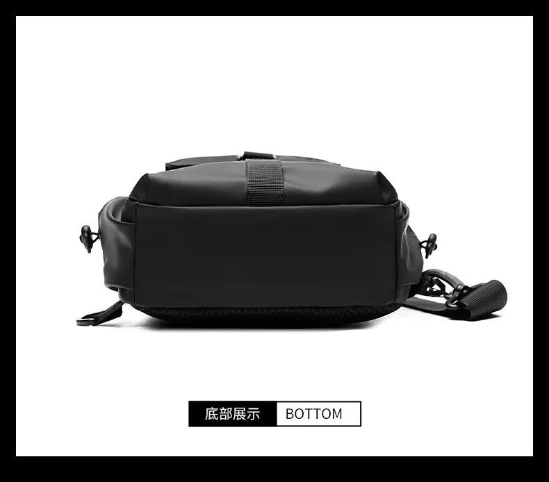 Men's Water-Resistant Crossbody Bag Black Multi-Color — feature 18