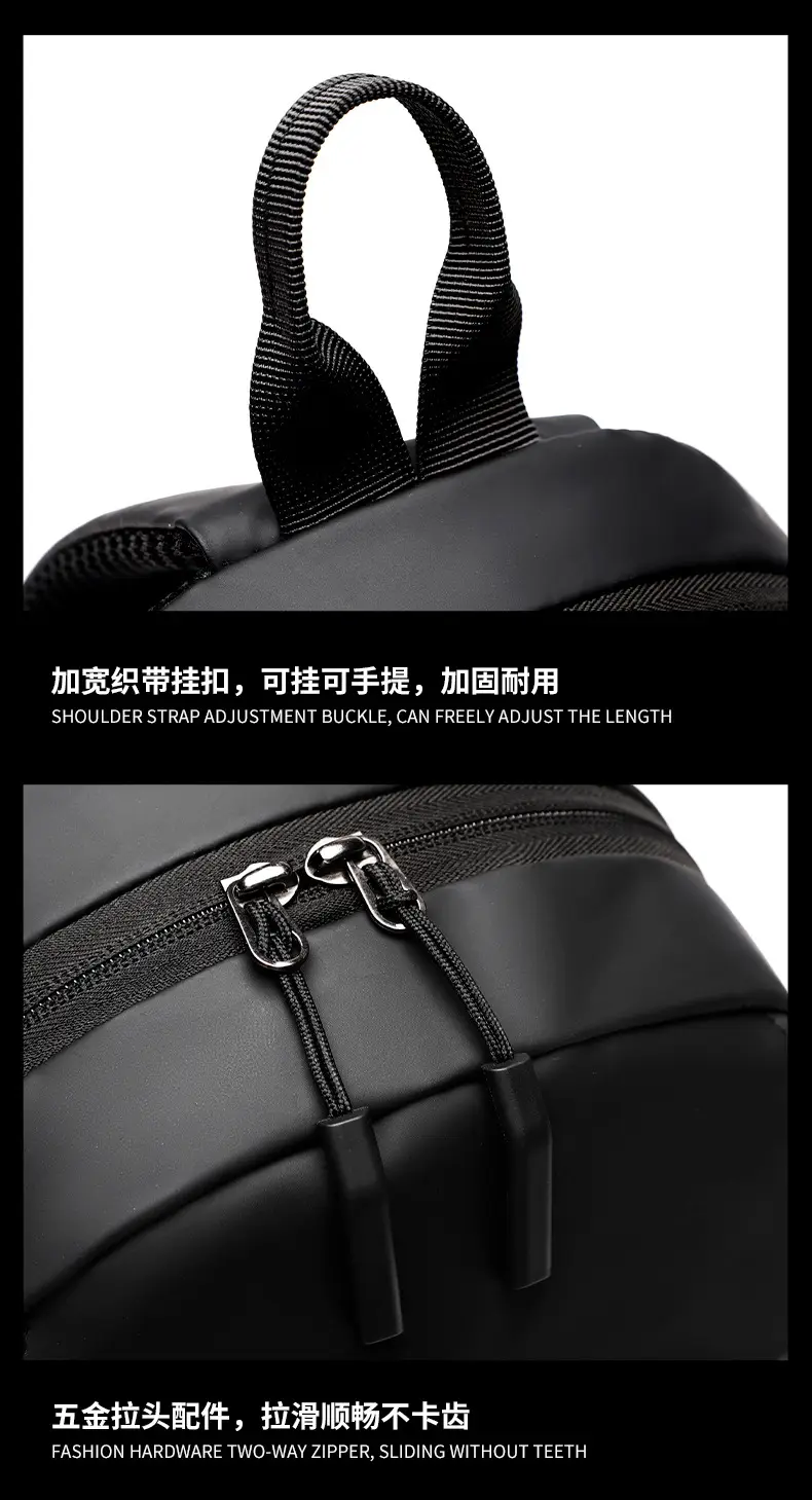 Men's Water-Resistant Crossbody Bag Black Multi-Color — feature 27