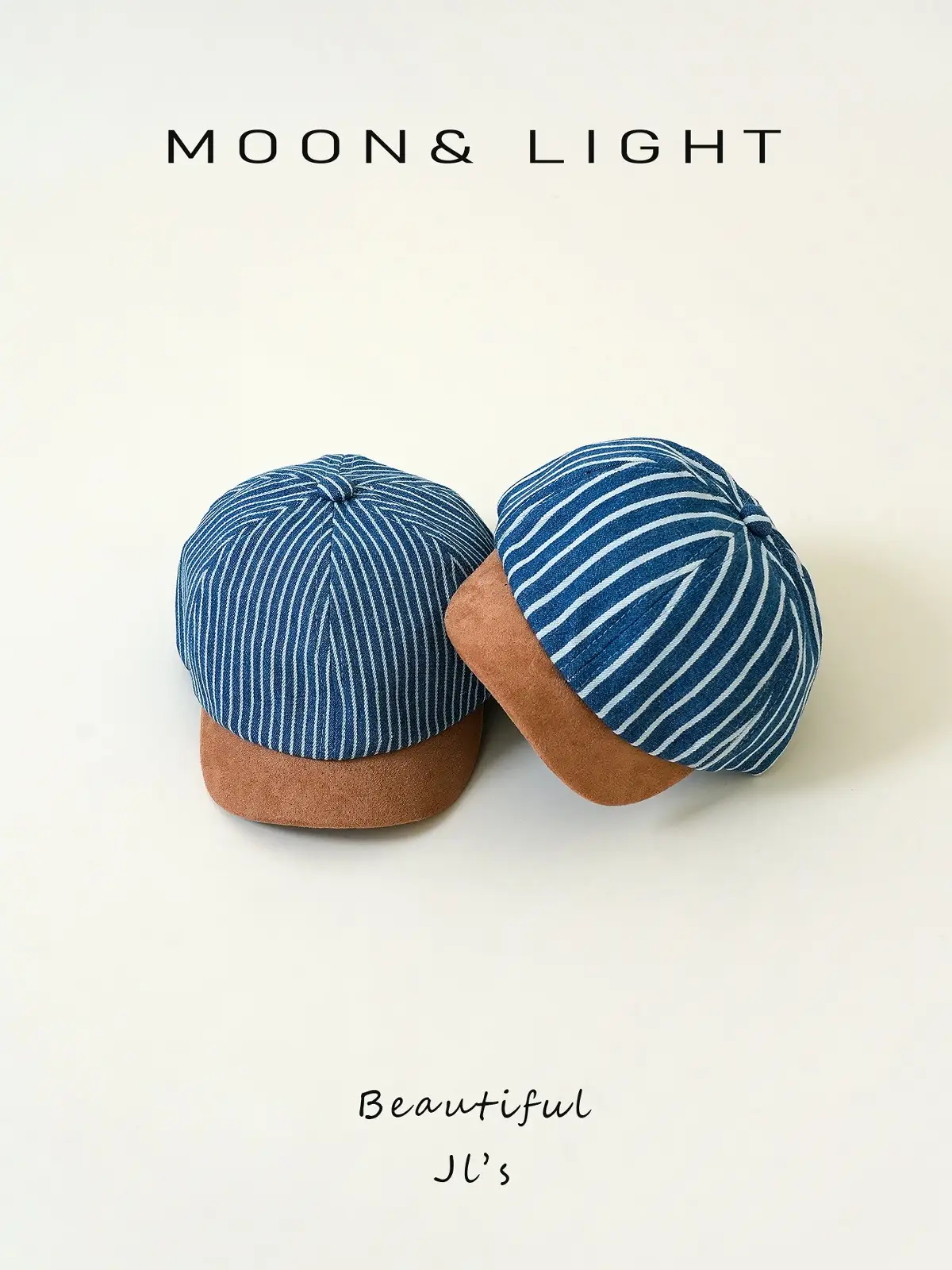 Denim Striped Baby Hats for Kids Spring Autumn Sun Protection — feature 10