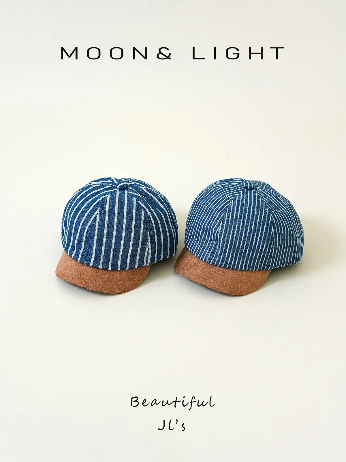 Denim Striped Baby Hats for Kids Spring Autumn Sun Protection — feature 11