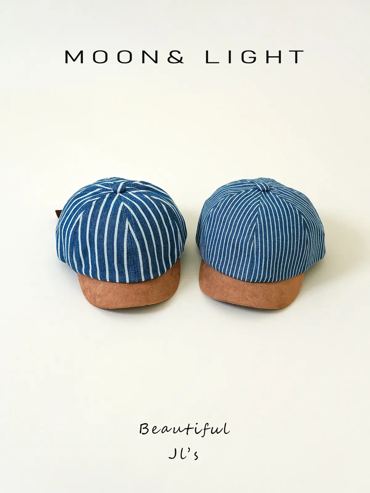 Denim Striped Baby Hats for Kids Spring Autumn Sun Protection — feature 12