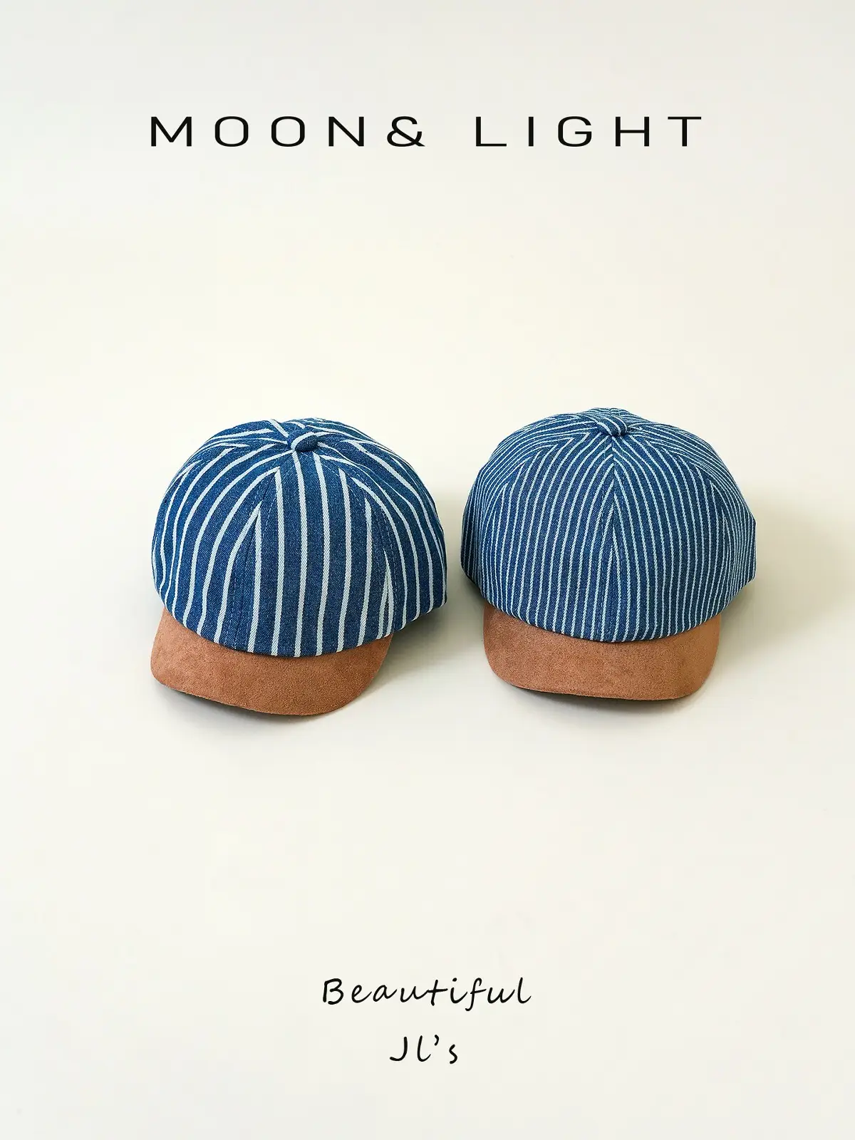 Denim Striped Baby Hats for Kids Spring Autumn Sun Protection — feature 13