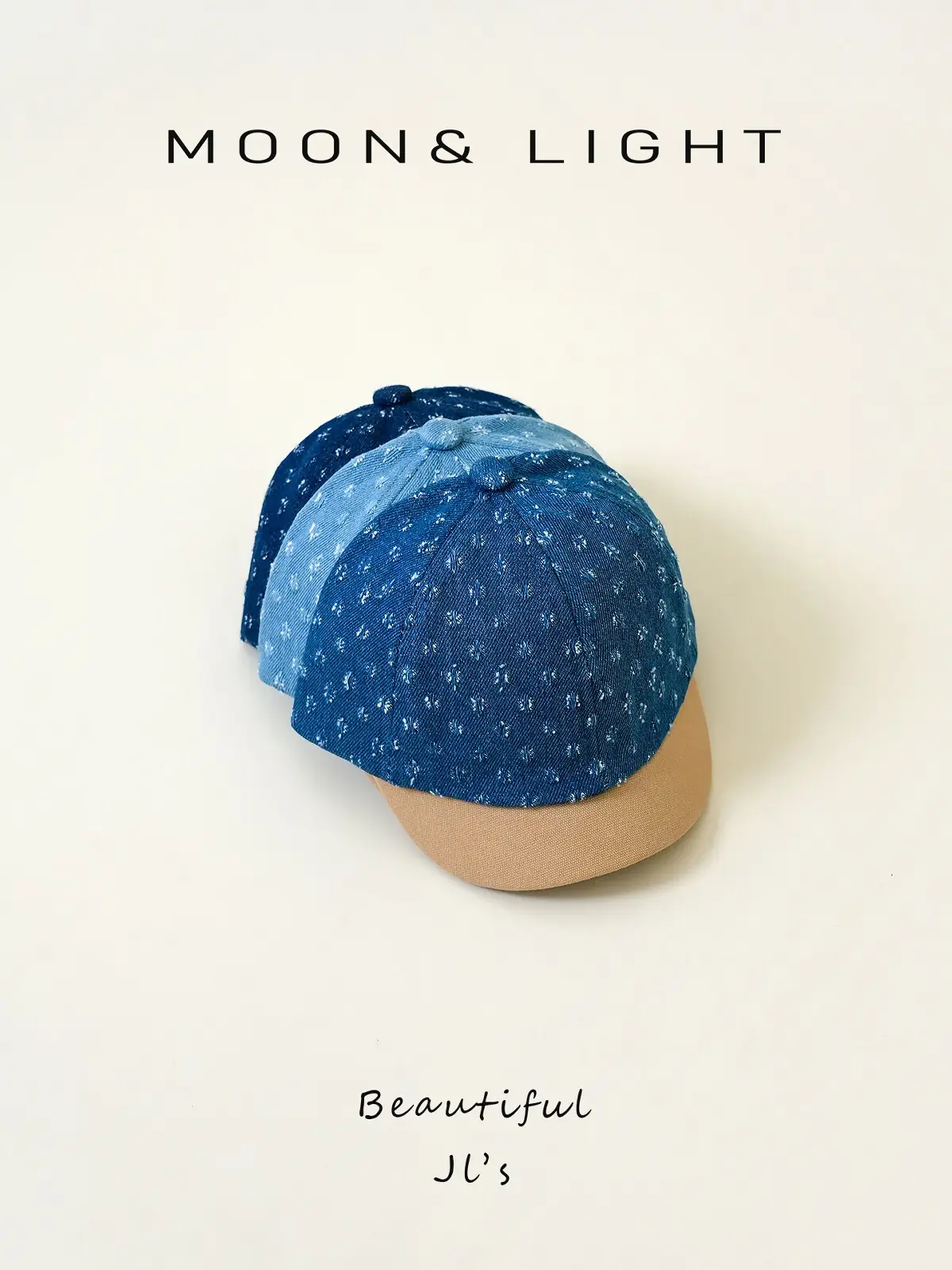 Denim Striped Baby Hats for Kids Spring Autumn Sun Protection — feature 16