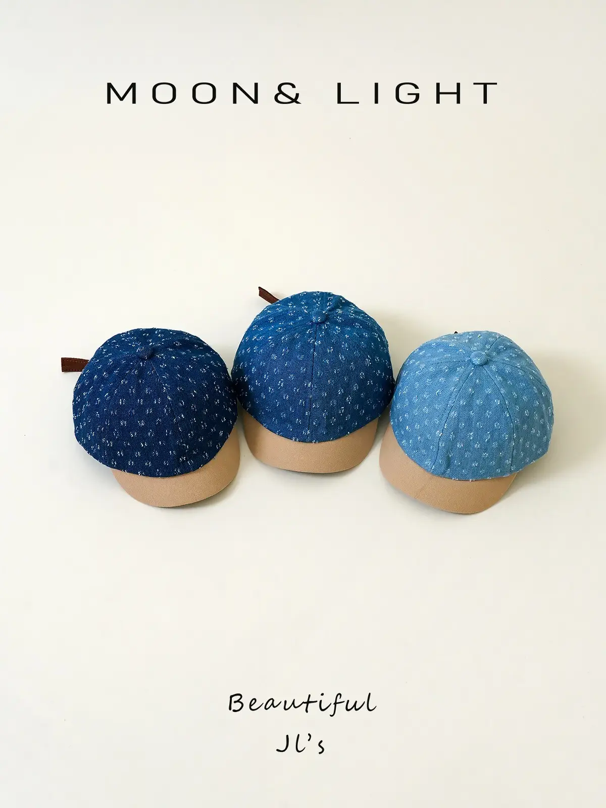Denim Striped Baby Hats for Kids Spring Autumn Sun Protection — feature 21