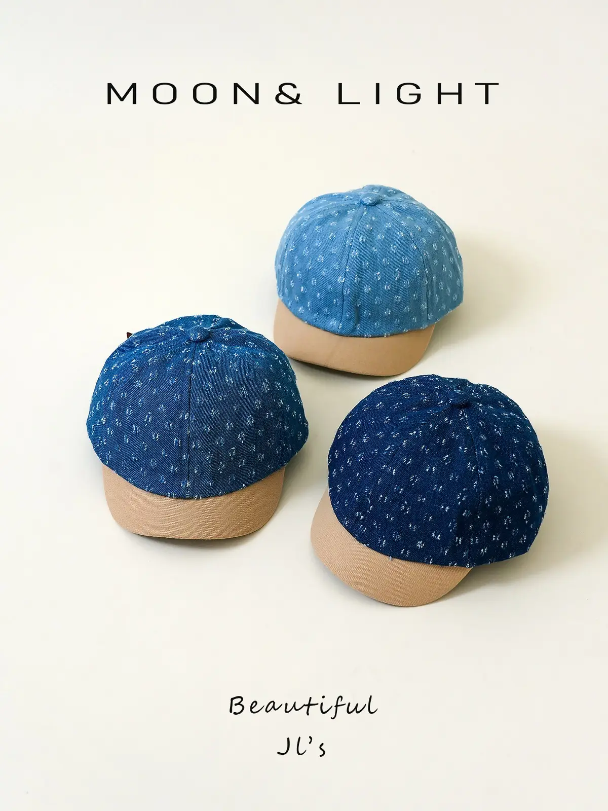 Denim Striped Baby Hats for Kids Spring Autumn Sun Protection — feature 23