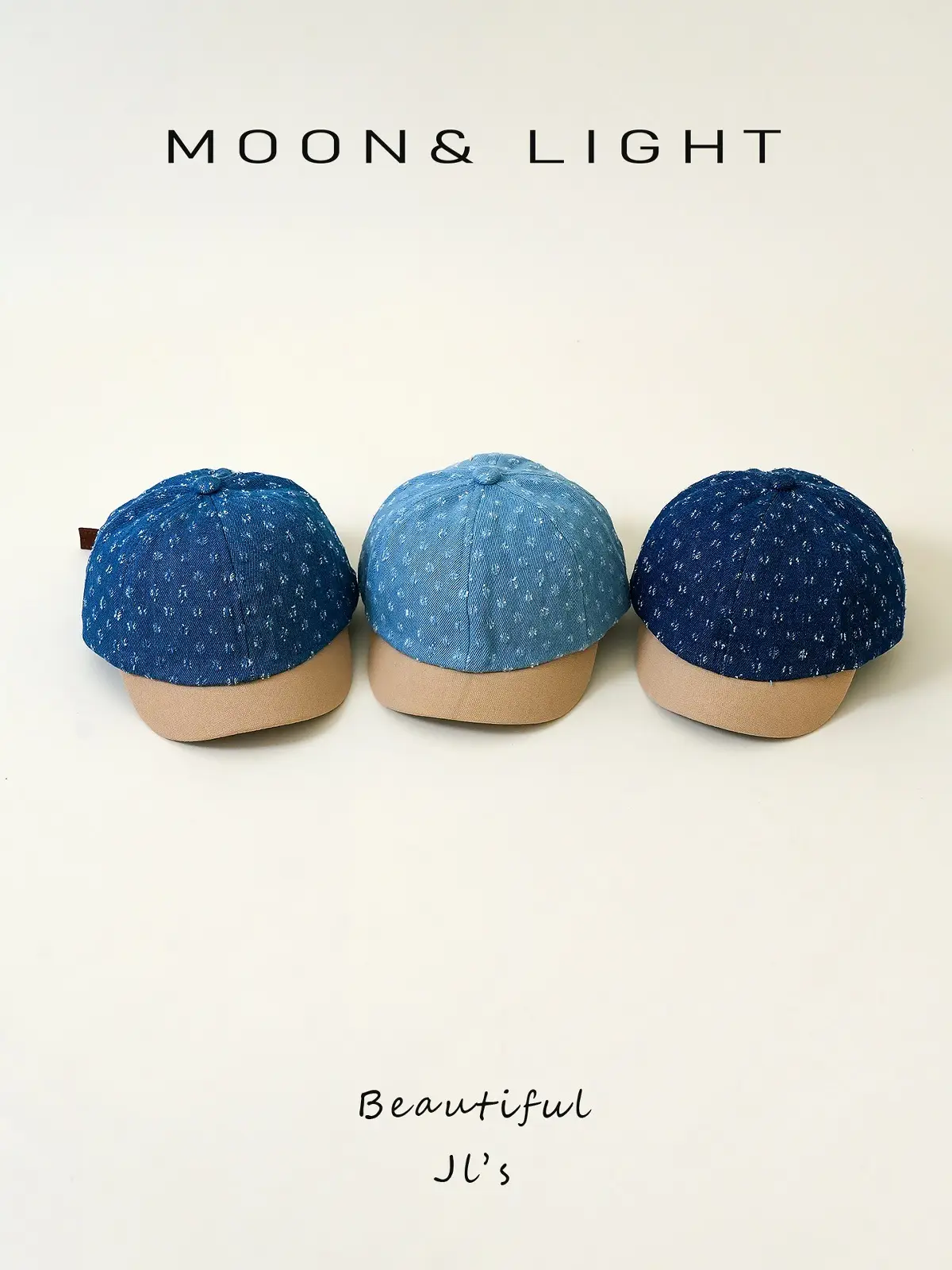 Denim Striped Baby Hats for Kids Spring Autumn Sun Protection — feature 25