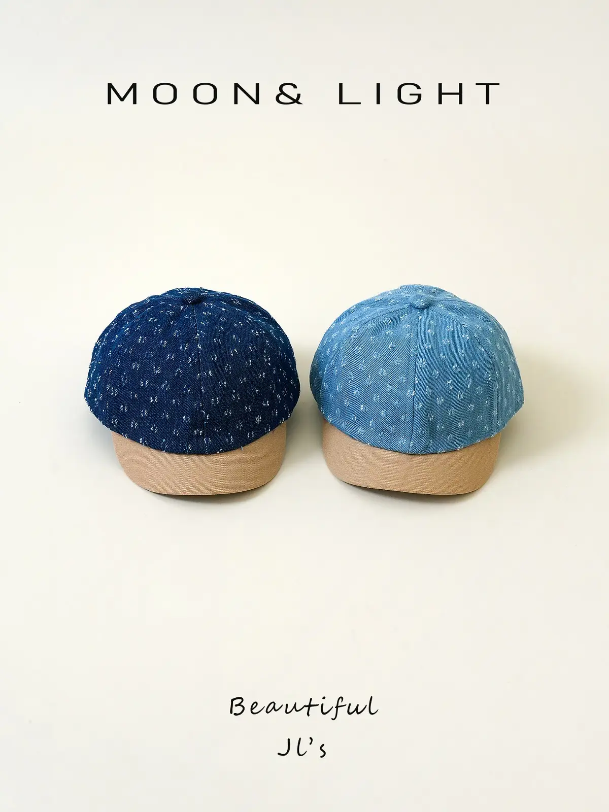 Denim Striped Baby Hats for Kids Spring Autumn Sun Protection — feature 29