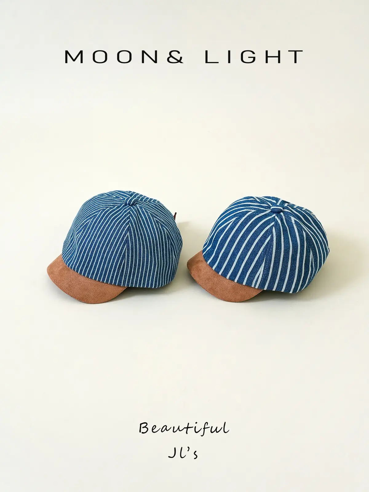 Denim Striped Baby Hats for Kids Spring Autumn Sun Protection — feature 6