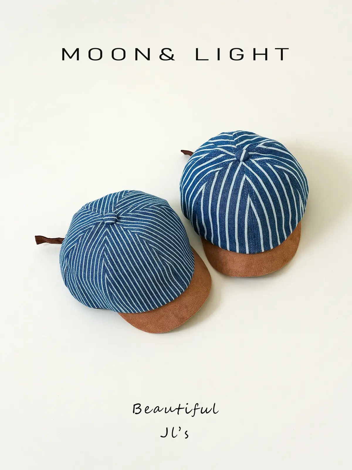 Denim Striped Baby Hats for Kids Spring Autumn Sun Protection — feature 7