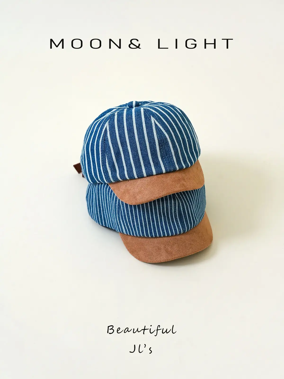 Denim Striped Baby Hats for Kids Spring Autumn Sun Protection — feature 8
