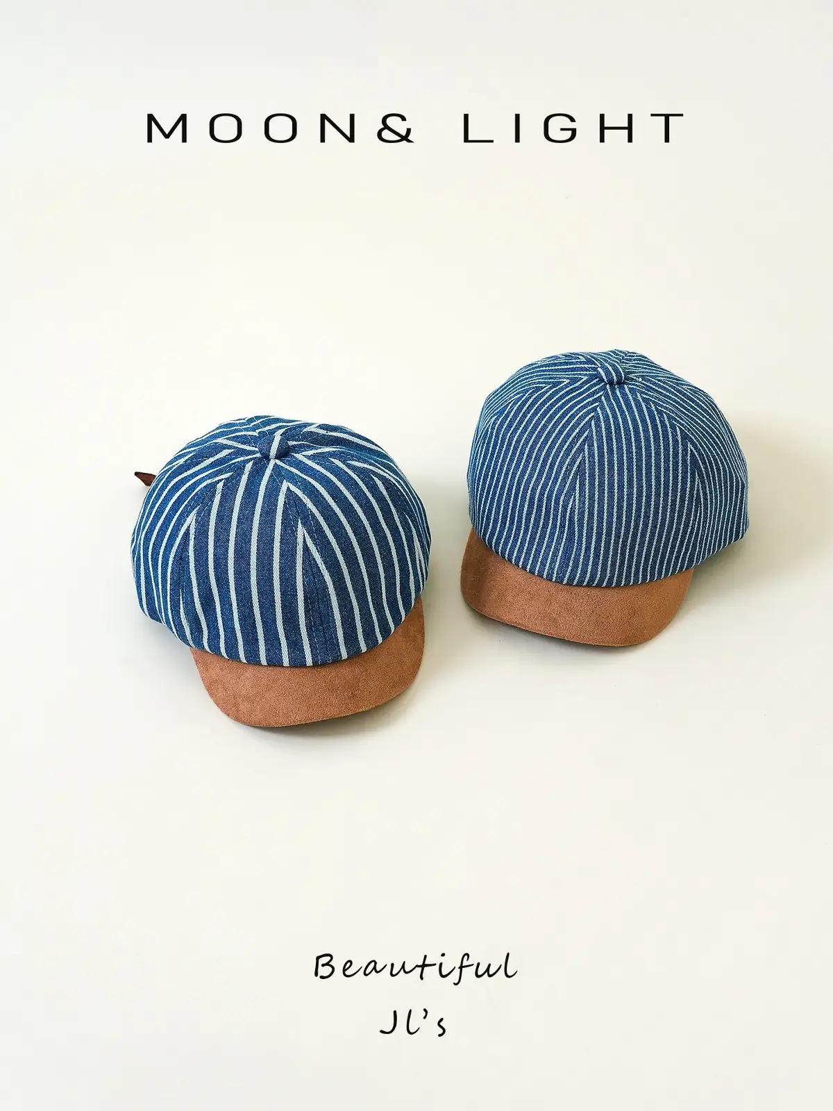 Denim Striped Baby Hats for Kids Spring Autumn Sun Protection — feature 9