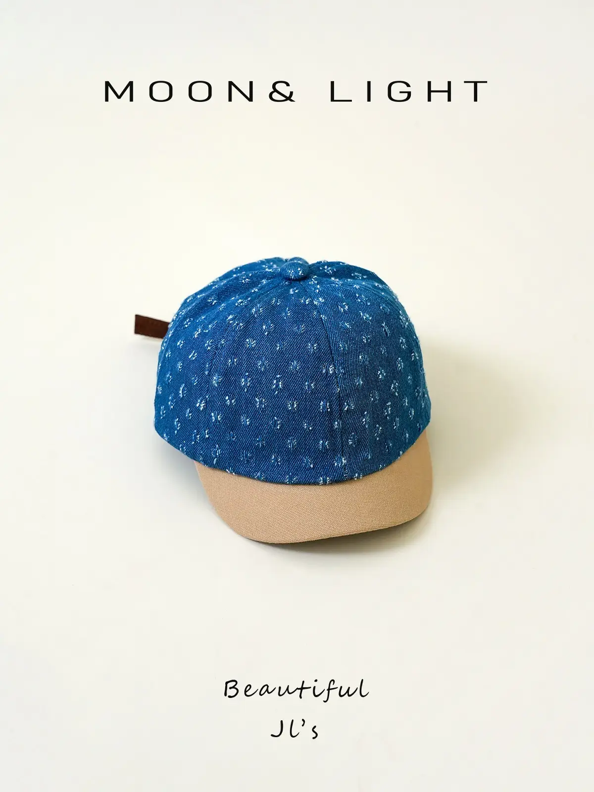 Denim Striped Baby Hats for Kids Spring Autumn Sun Protection - Image 4