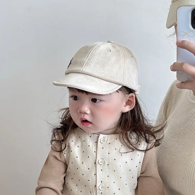 Beige Star Embroidered Baseball Cap for Kids β feature 5