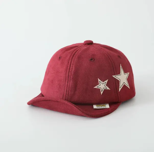 Beige Star Embroidered Baseball Cap for Kids - Image 3