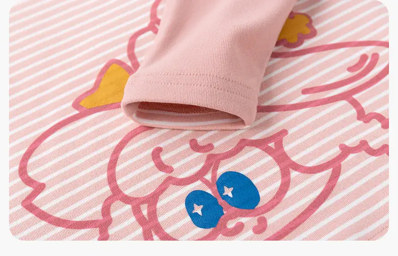 Dudu Baby Pink Half-High Collar T-Shirt Winter Warm — feature 20