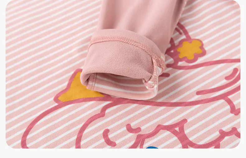 Dudu Baby Pink Half-High Collar T-Shirt Winter Warm — feature 21