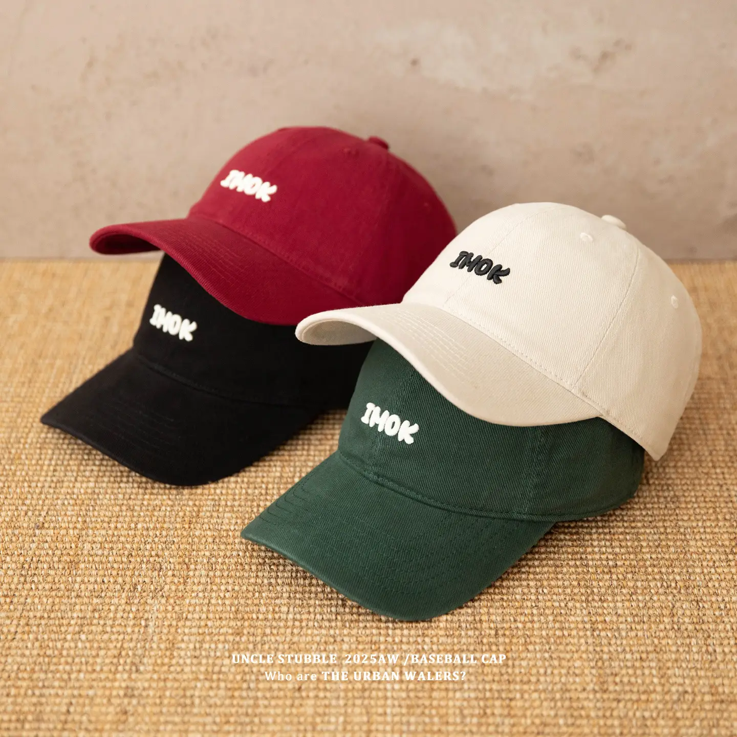 Korean Embroidered Baseball Cap Black Men Women — feature 1