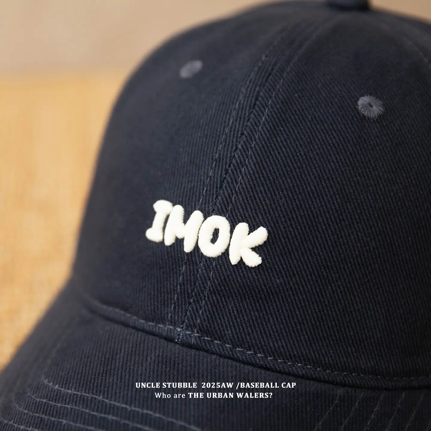 Korean Embroidered Baseball Cap Black Men Women — feature 13