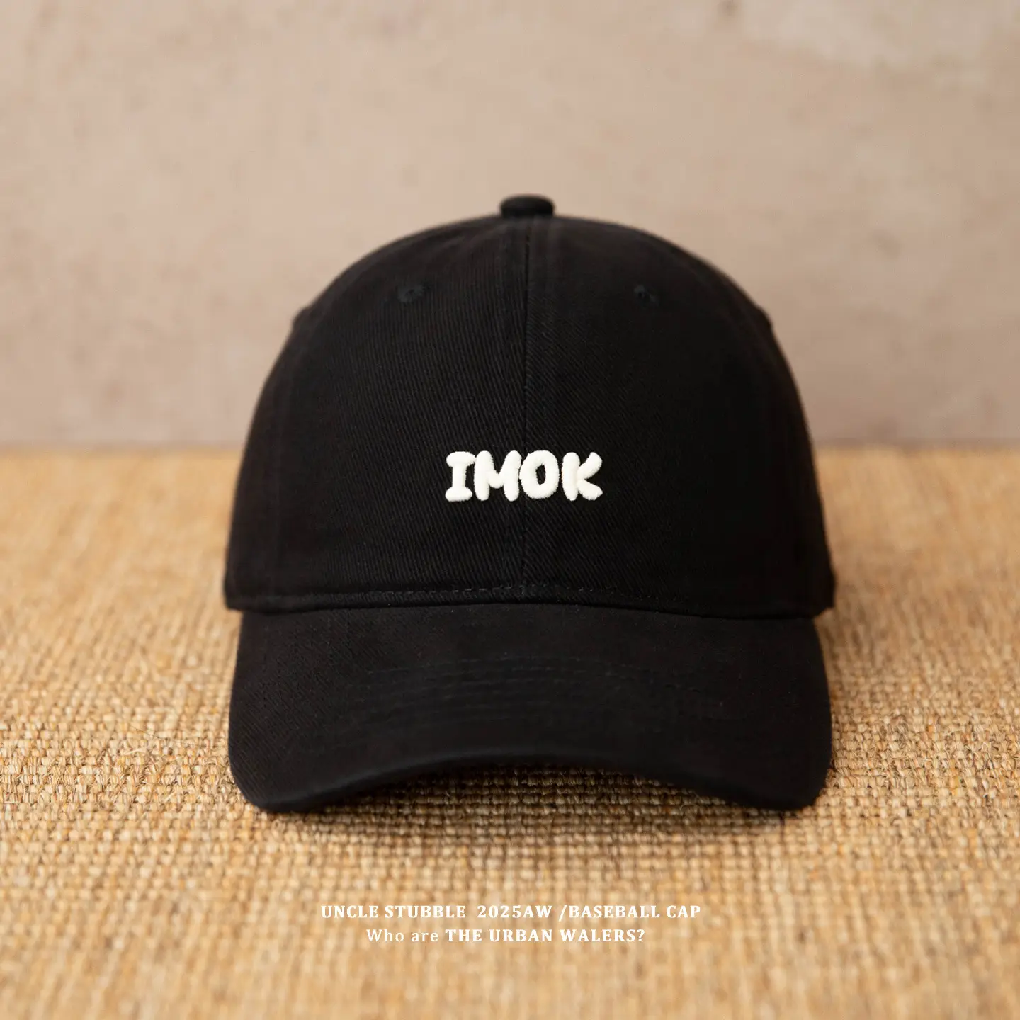 Korean Embroidered Baseball Cap Black Men Women — feature 16