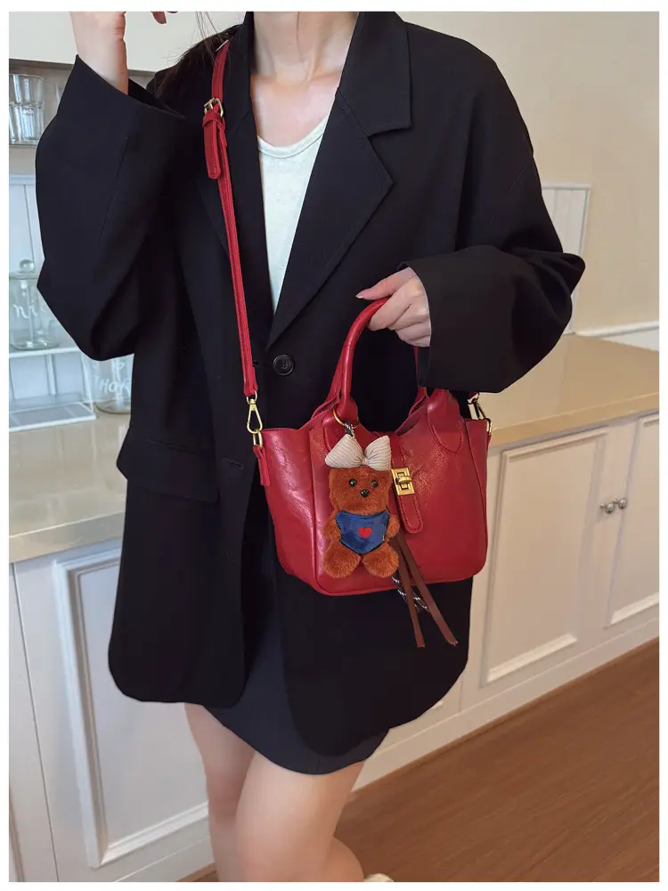 Red Crossbody Handbag for Women 2025 New Autumn Winter — feature 11