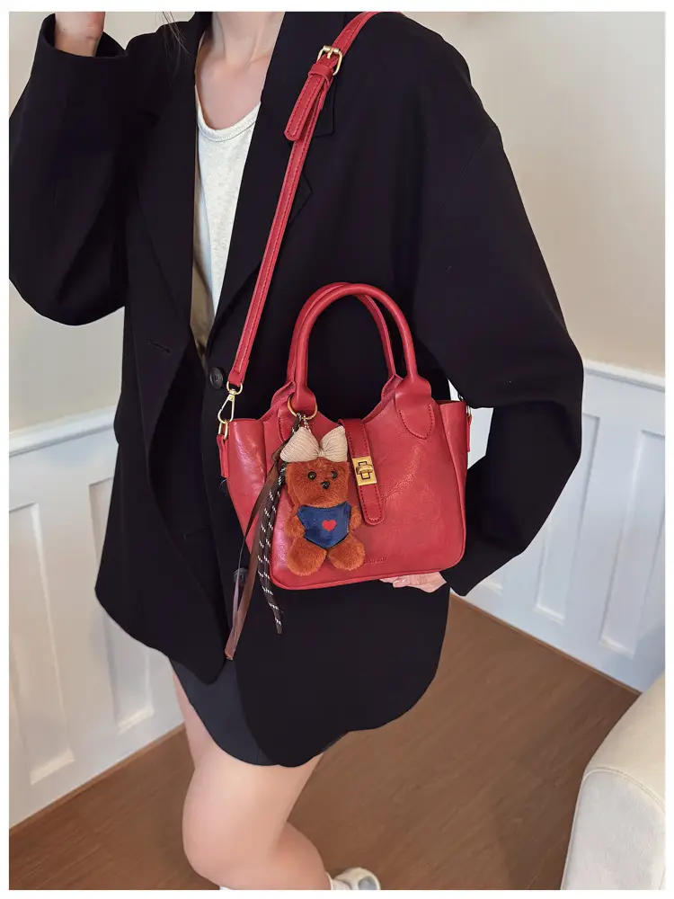 Red Crossbody Handbag for Women 2025 New Autumn Winter — feature 9