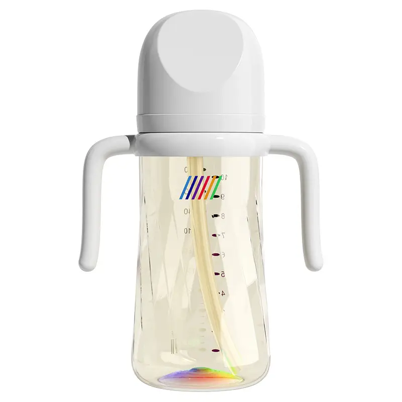 Ppsu Learning Drinking Cup Rainbow Bottle Baby Baby Water Cup Sippy Cup Kidsren over 6 Months Old Duckbill Cup