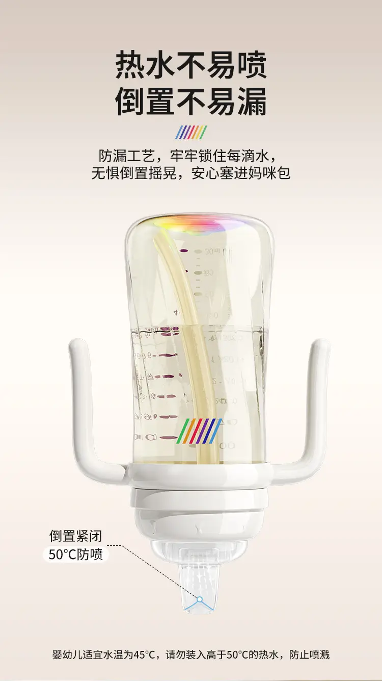 Ppsu Learning Drinking Cup Rainbow Bottle Baby Baby Water Cup Sippy Cup Kidsren over 6 Months Old Duckbill Cup — feature 12