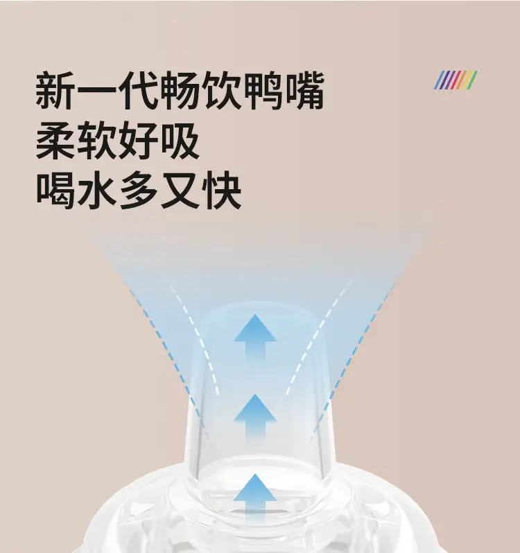 Ppsu Learning Drinking Cup Rainbow Bottle Baby Baby Water Cup Sippy Cup Kidsren over 6 Months Old Duckbill Cup — feature 8
