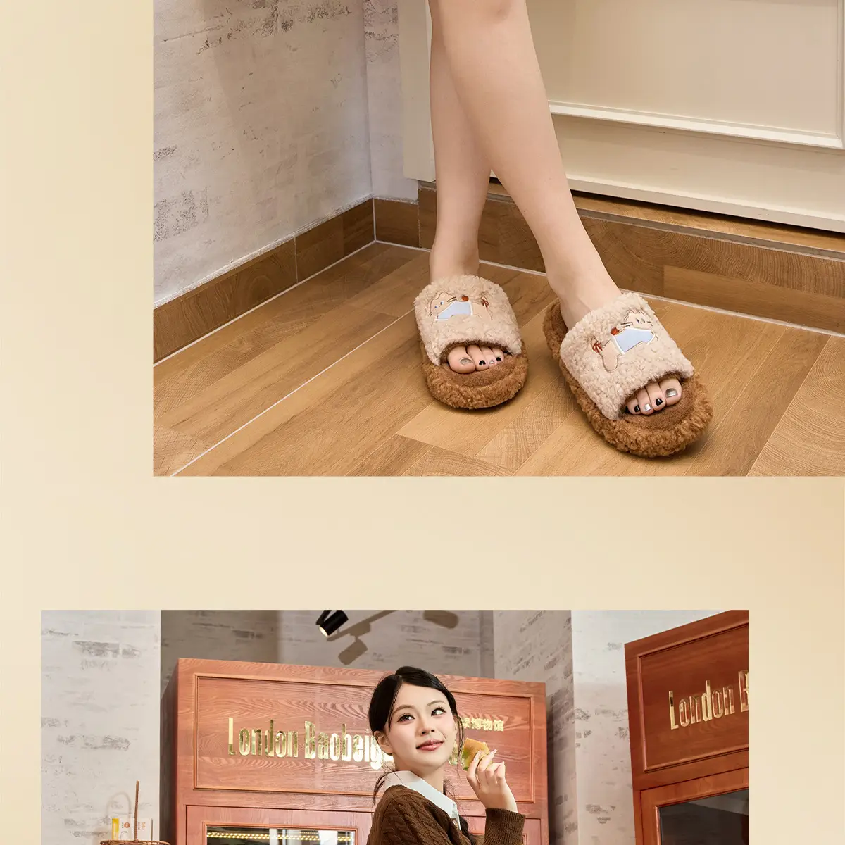 Furry Plush Slippers Women Winter Indoor Wear — feature 17