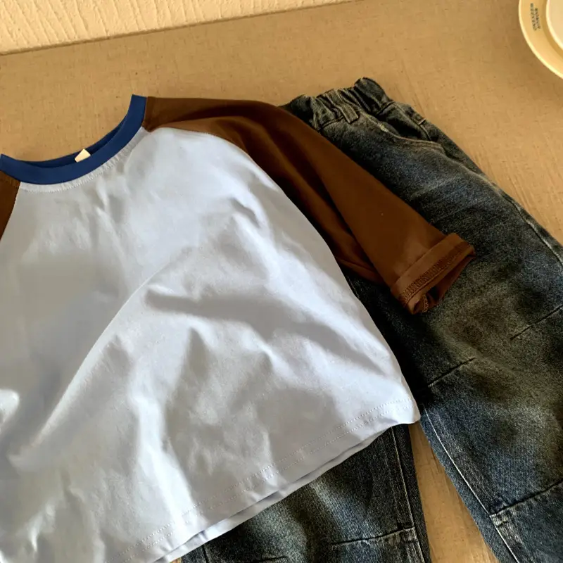 Boys Long Sleeve T-Shirt White Brown 2025 Autumn Kids Top - Image 4